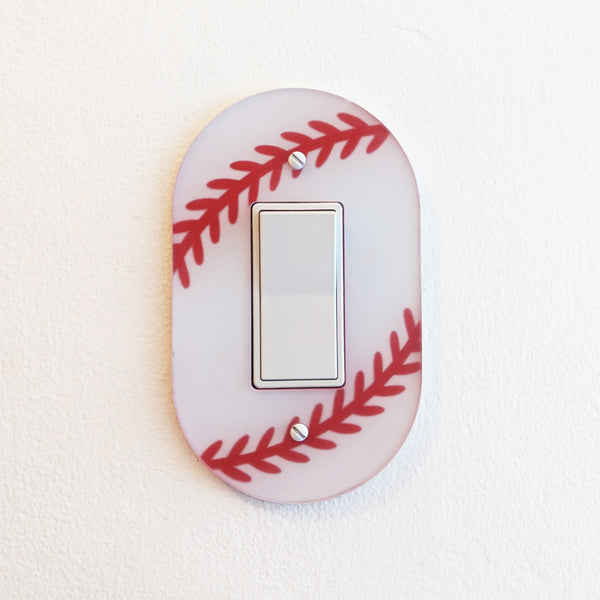 Baseball Stitches Light Switch Plate Cover