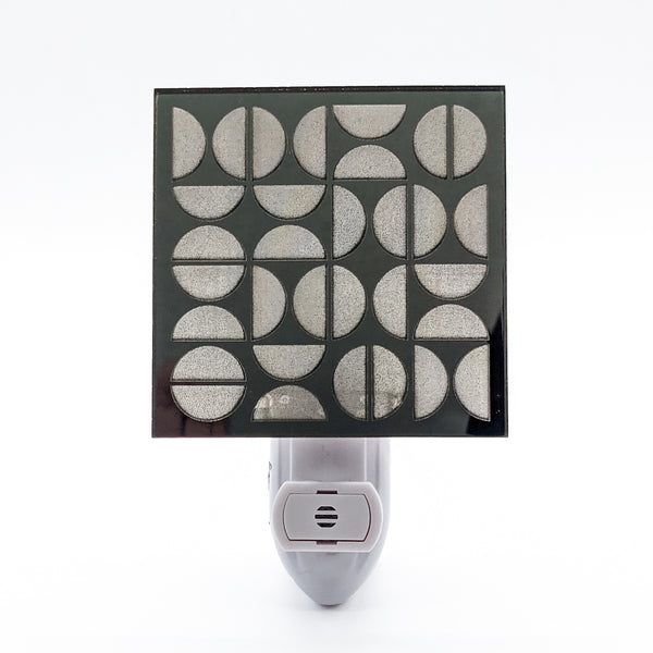 Bauhaus Semi-Circle Bronze Mirror Acrylic Night Light