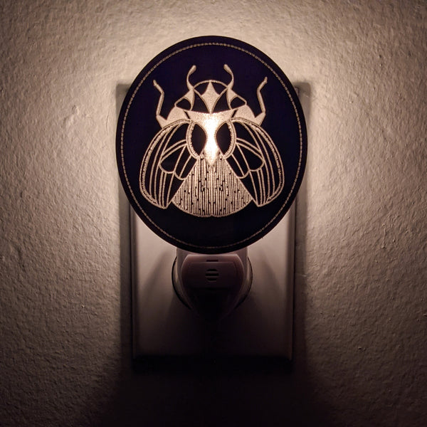 Beetle Bronze Mirror Acrylic Night Light