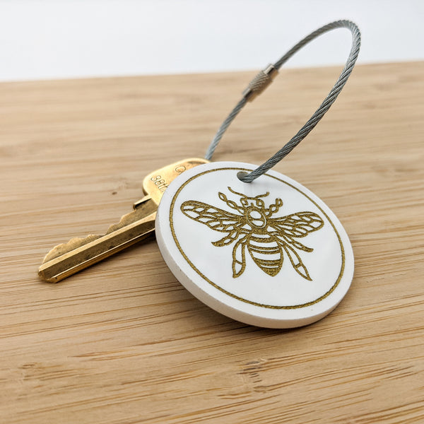 Honey Bee Keychain