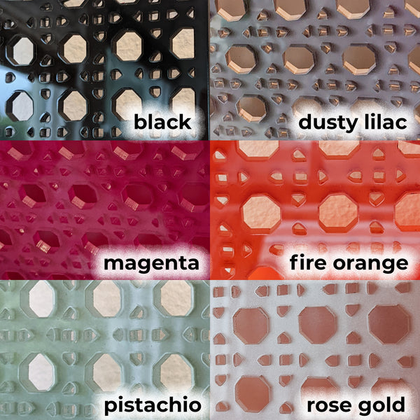 Acrylic Rattan Cane Wall Mail Holder