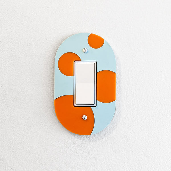 Bubbles Oval Switch Plate Cover