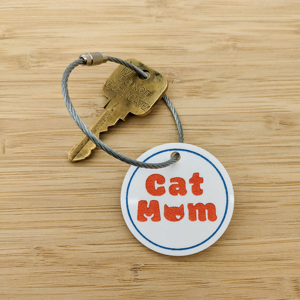Cat Mom Keychain