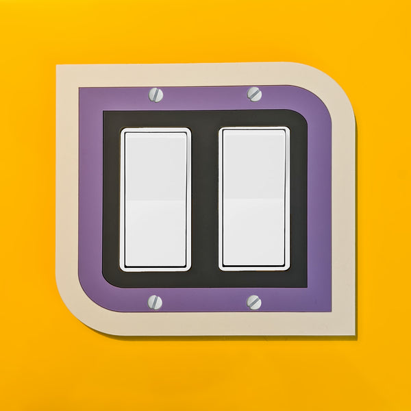 Retro Style Double Switch Plate Cover