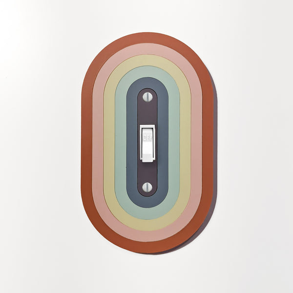 Oval Rainbow Switch Plate Cover