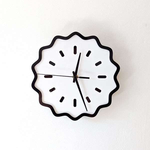 Fluted Geometric Acrylic Wall Clock