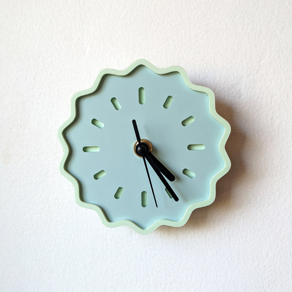 Mini Fluted Geometric Acrylic Wall Clock