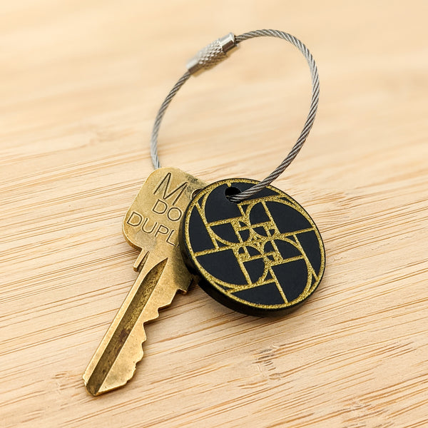 Golden Spiral Keychain