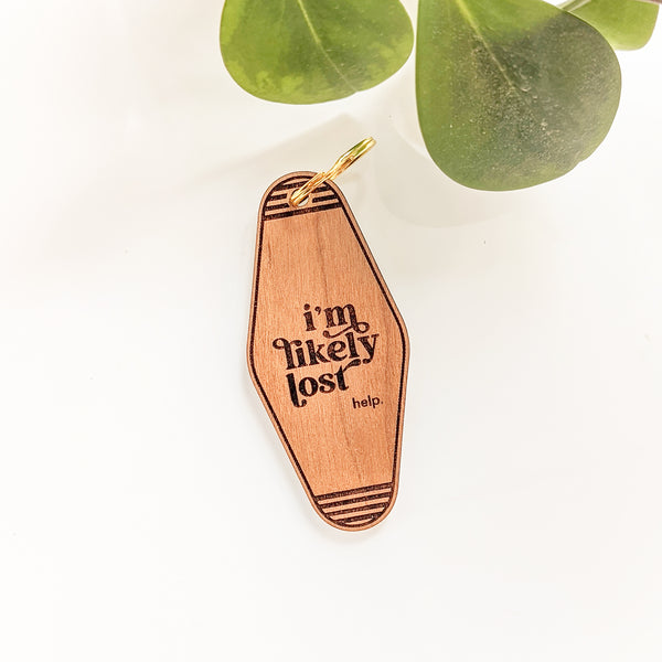 I'm Likely Lost Motel Keychain