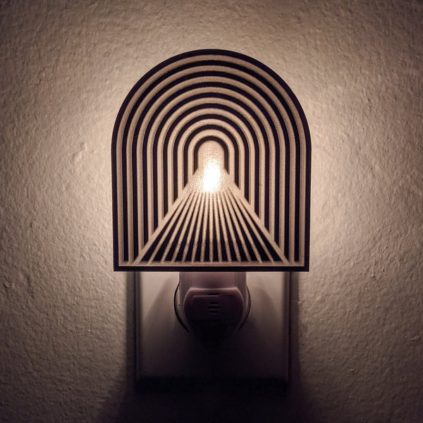 Light at the End of the Tunnel Mirrored Acrylic Night Light