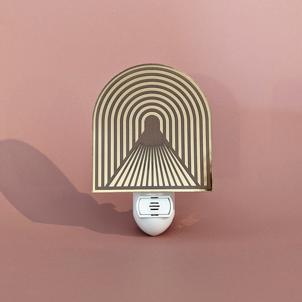 Light at the End of the Tunnel Mirrored Acrylic Night Light