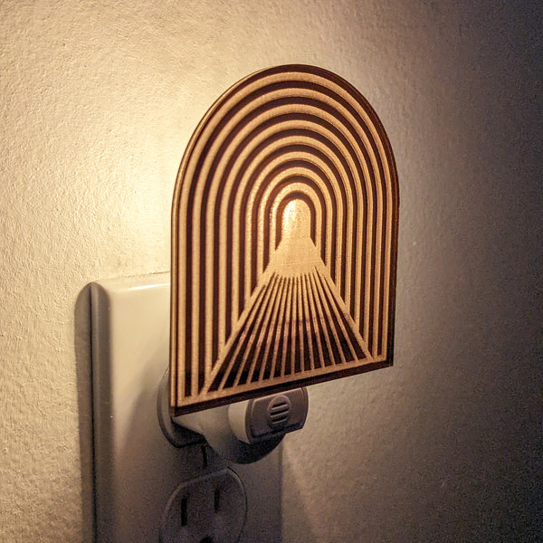 Light at the End of the Tunnel Mirrored Acrylic Night Light