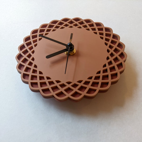 Mini Geometric Ellipses Acrylic Wall Clock
