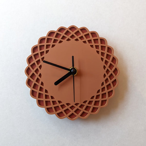 Mini Geometric Ellipses Acrylic Wall Clock