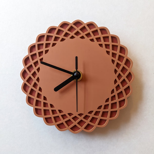 Mini Geometric Ellipses Acrylic Wall Clock