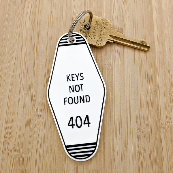 Keys Not Found 404 Motel Keychain