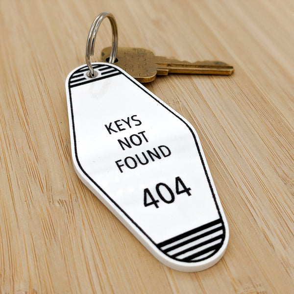 Keys Not Found 404 Motel Keychain