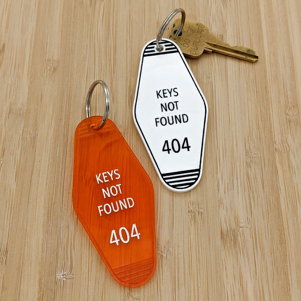 Keys Not Found 404 Motel Keychain