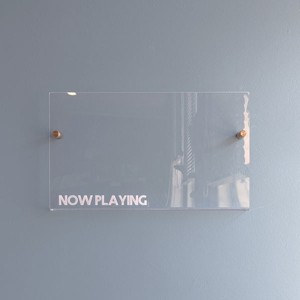 "Now Playing" Record Holder Wall Shelf