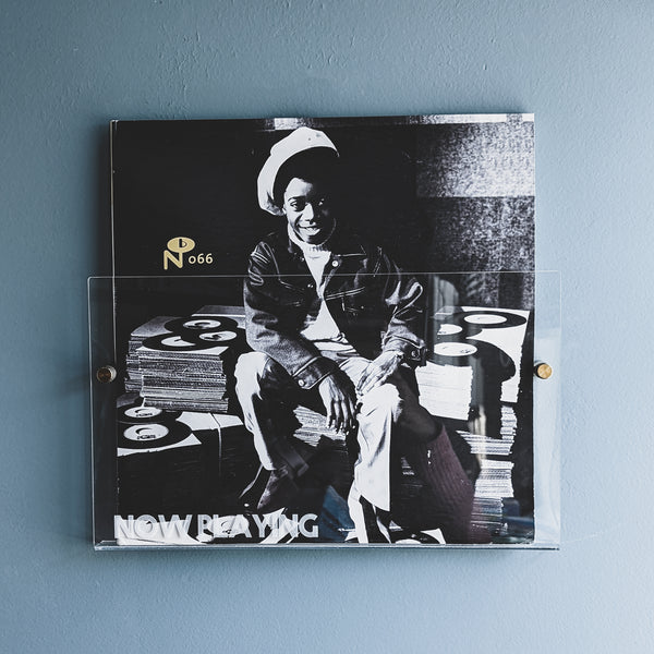 "Now Playing" Record Holder Wall Shelf