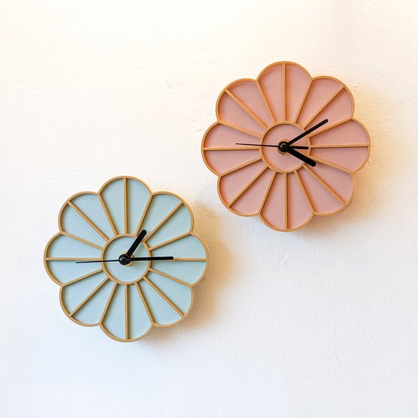 Mini Graphic Flower Acrylic Wall Clock