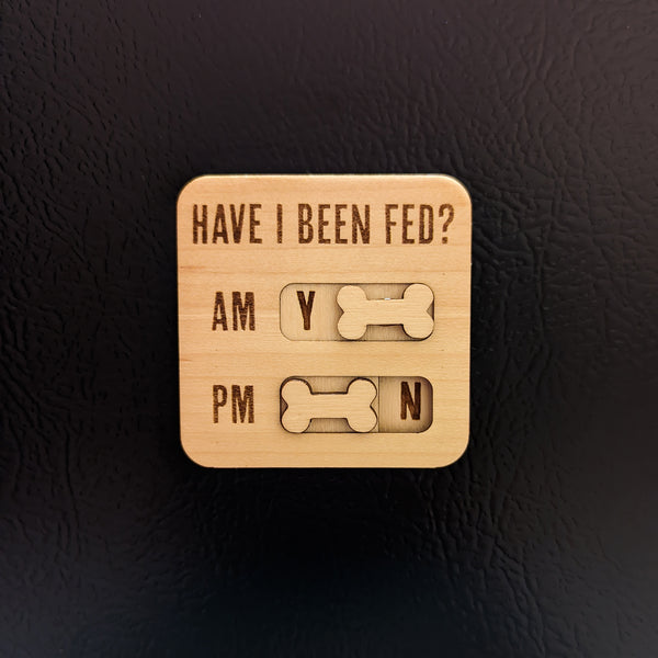 Dog Feeding Tracker Magnet - AM PM
