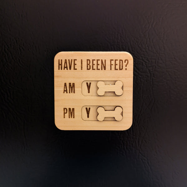 Dog Feeding Tracker Magnet - AM PM