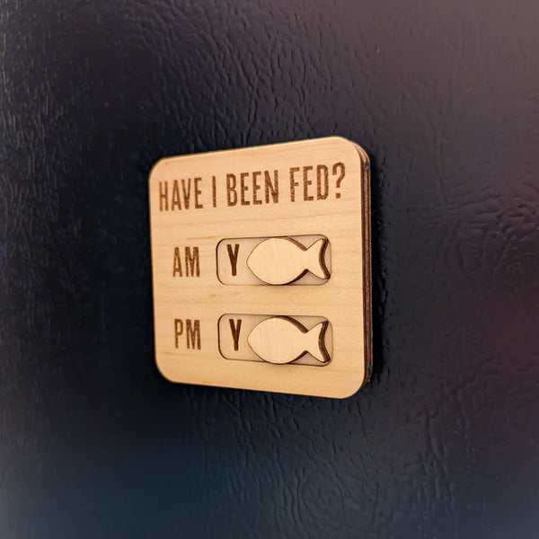Cat Feeding Tracker Magnet - AM PM