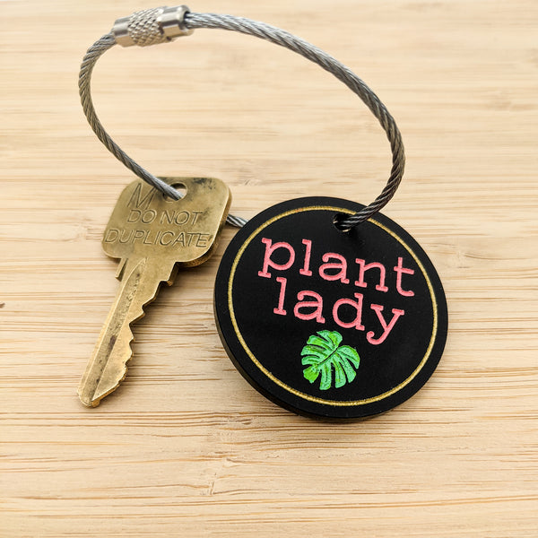 Plant Lady Keychain