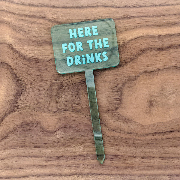 Funny and Punny Plant Markers - Watering Reminders and Drinking Jokes