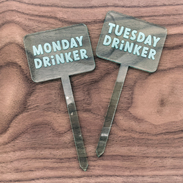 Funny and Punny Plant Markers - Watering Reminders and Drinking Jokes