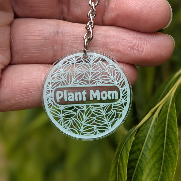 Plant Mom Keychain