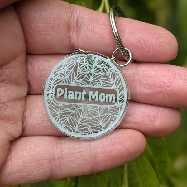 Plant Mom Keychain