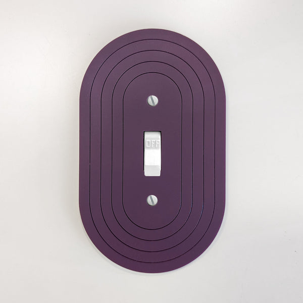Minimalist Oval Light Switch Plate Cover - Multiple Options