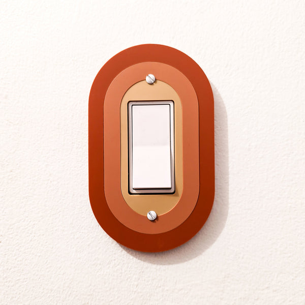 Retro Oval Switch Plate Cover