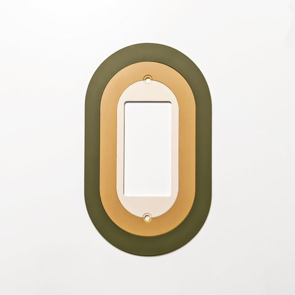 Retro Oval Outlet Cover