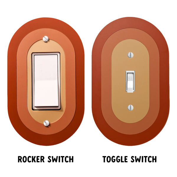 Retro Oval Switch Plate Cover