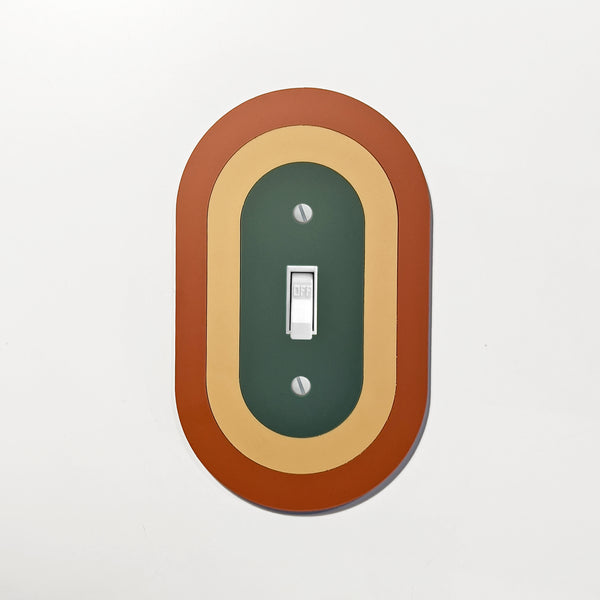Retro Oval Switch Plate Cover