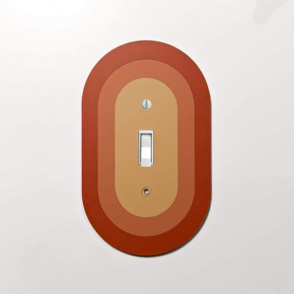Retro Oval Switch Plate Cover