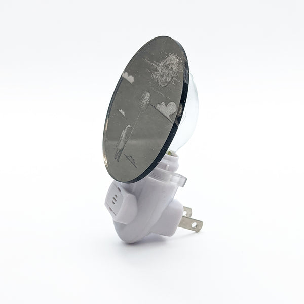 Astronaut, Balloon and Moon Bronze Mirror Acrylic Night Light