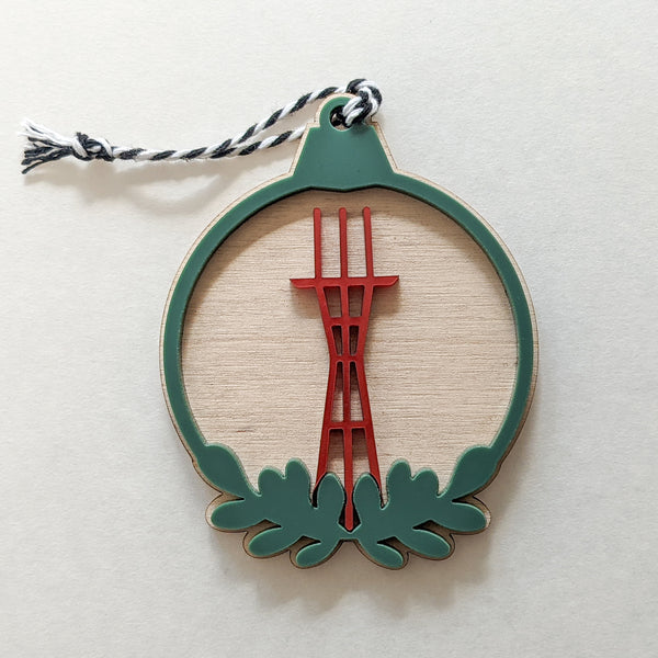 Sutro Tower Laser Cut Ball Ornament