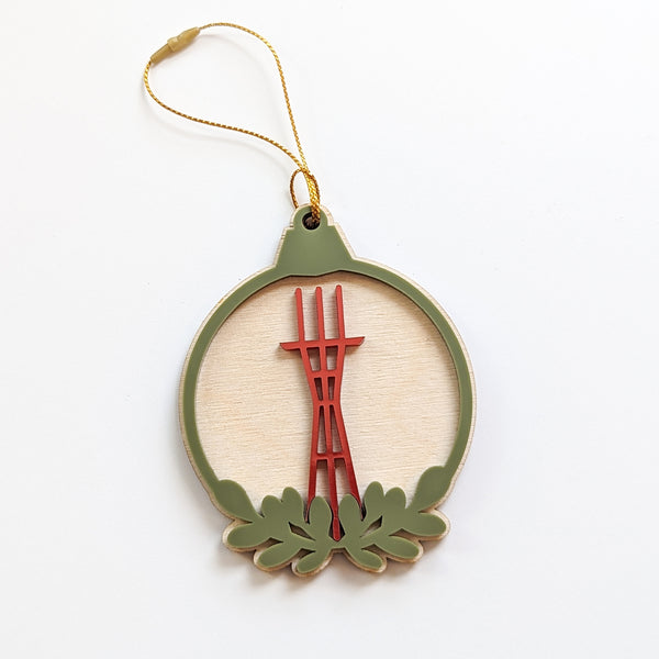 Sutro Tower Laser Cut Ball Ornament