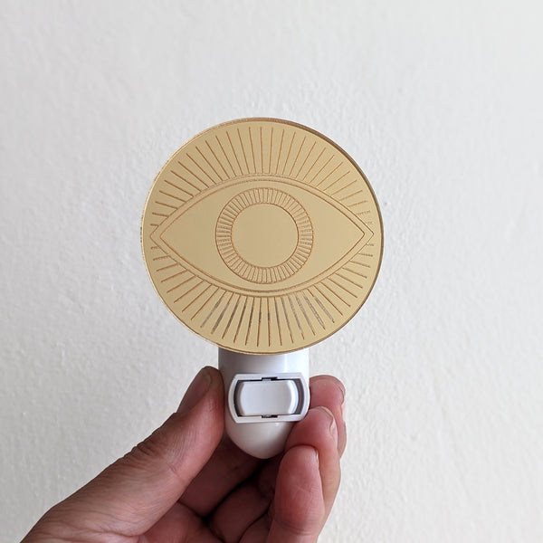 Third Eye Gold Mirror Acrylic Night Light