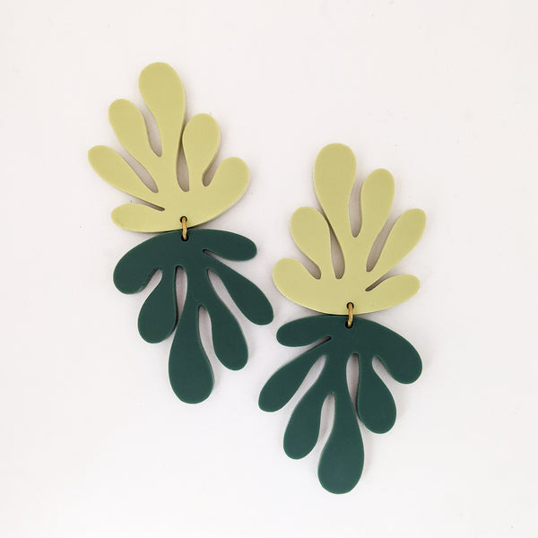 Matisse Coral Cut Outs Inspired Earrings