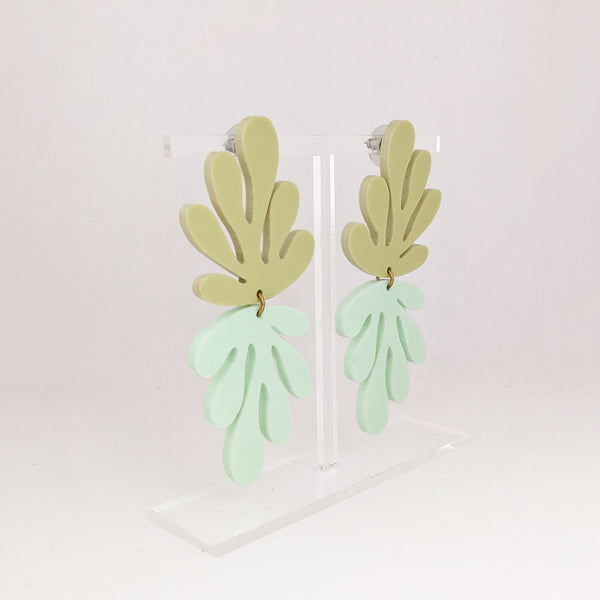 Matisse Coral Cut Outs Inspired Earrings