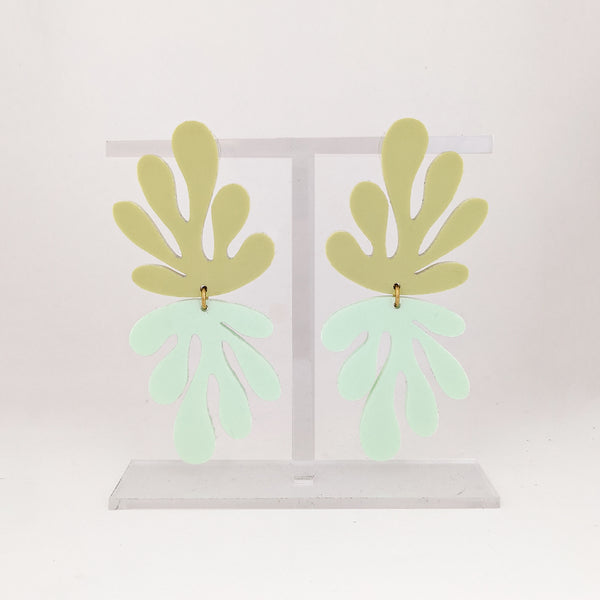 Matisse Coral Cut Outs Inspired Earrings