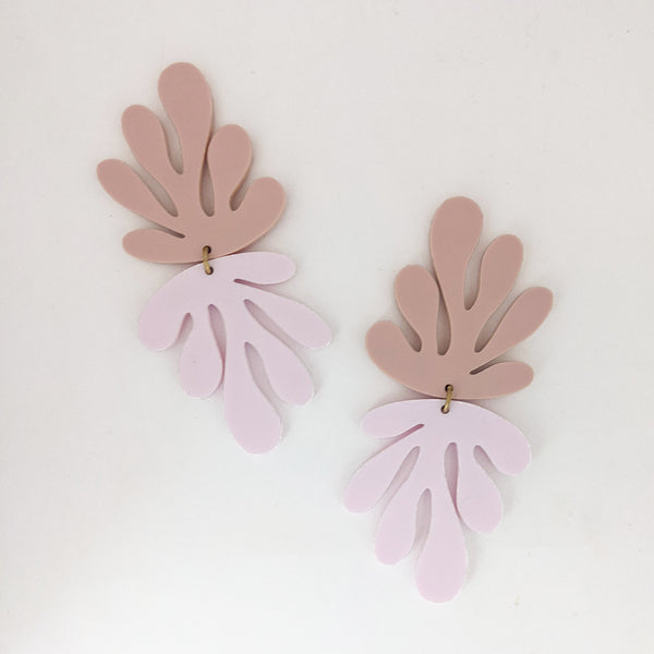 Matisse Coral Cut Outs Inspired Earrings