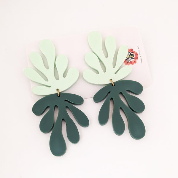 Matisse Coral Cut Outs Inspired Earrings