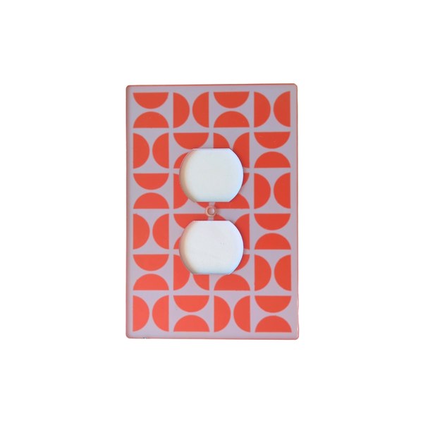 Bauhaus Semicircles Switch Plate and Outlet Covers - Multiple Colors