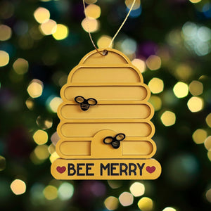 Bee Merry Bee Hive Ornament